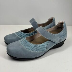 Drew Genoa Women's‎ US 8.5M Blue Orthopedic Mary Jane Shoes Adjustable Strap